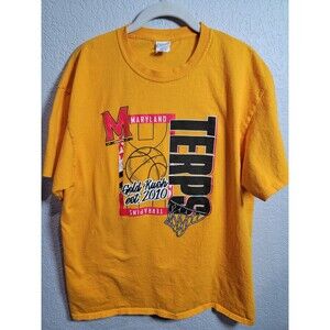 Gildan Maryland Terrapins "Gold Rush" event t-shirt in gold large